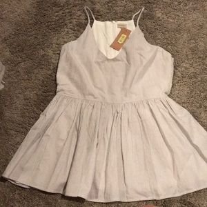 Daniel Cremieux  blue and white pinstripe tank NWT